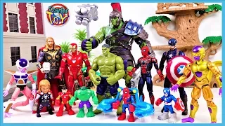 Marvel Avengers VS Dragon Ball Golden Frieza! Thor Makes Avengers and Hulk Bigger-Charles Hero Movie