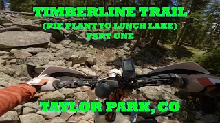 Timberline single track trail PART 1 in Taylor Park Colorado!