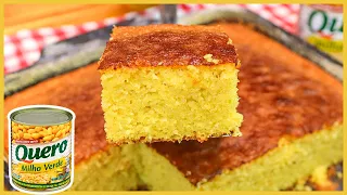 SEM TRIGO - BOLO DE MILHO DE LATINHA FOFINHO E MOLHADINHO FEITO NO LIQUIDIFICADOR - Receitas de Pai