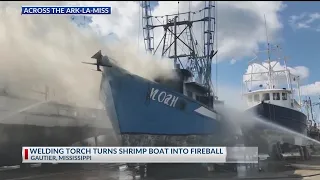Mississippi Shrimp Boat Fire