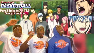 THE FINAL EPISODE!! SEIRIN VS RAKUZAN! KUROKO NO BASKET Season 3 Episode 75-75.5 | REACTION