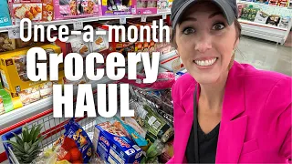 ✨Once-A-Month✨Large Family GROCERY HAUL || Sam’s Club, Aldi & MORE