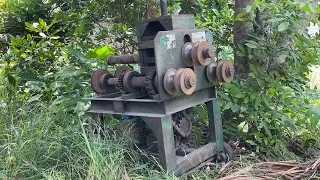 Restoration The Classic Giant Steel Pipe Bender // Fully Restored Large Metal Bending Machine