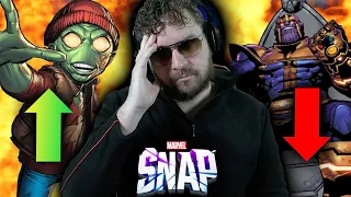 Wow I Can't BELIEVE This! Leech Buff, MASSIVE Thanos Nerfs, Galactus/Knull Buffs in Marvel Snap