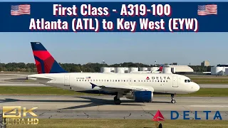 Delta Airlines | A319-100 | First Class | Atlanta (ATL) to Key West (EYW) | Trip Report