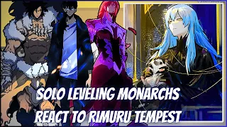 Solo Leveling Monarchs React To Rimuru Tempest | Gacha Reaction | Rimuru x Chloe