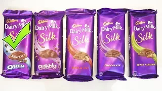 CADBURY DAIRY MILK SILK EDITIONS COMPARISON. Is Cadbury Silk Oreo Good?
