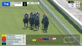 Gulfstream Park Carrera 2 - 1 de Enero 2024