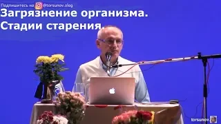 Торсунов О.Г.  Загрязнение организма.  Стадии старения.