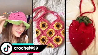 TIKTOK CROCHET CUTE STRAWBERRY BAG COMPILATION PART #39