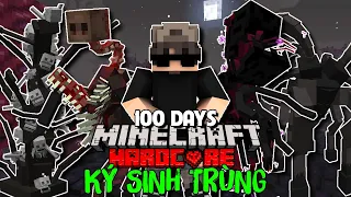 TỔNG HỢP 100 NGÀY KÝ SINH TRÙNG CỔ ĐẠI TRONG MINECRAFT SINH TỒN SIÊU KHÓ l SỂM MC