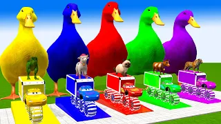 5 Giant Duck, Monkey, Piglet, chicken, cat, tiger, cow, Sheep, Transfiguration funny animal 2024