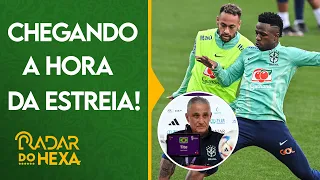 ASSISTA AO TREINO DO BRASIL ANTES DA ESTREIA COM COLETIVA DE TITE E THIAGO SILVA | RADAR DO HEXA