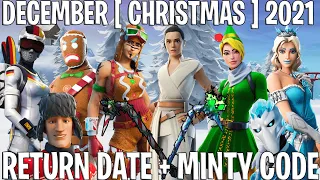 All Christmas Skins Return Release date in December 2021 [Christmas 2021] Minty Pickaxe Code Back ?!