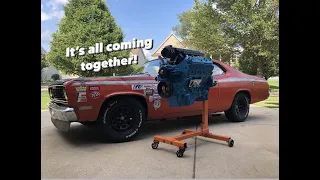 The 5.3 is done! Ls swapping a Mopar A body