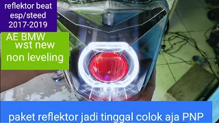 reflektor beat 2017-2019 wst new non leveling sinar otomotif