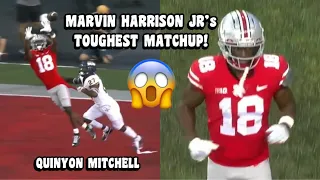 Marvin Harrison Jr Vs Quinyon Mitchell 🔥 (2024 NFL Draft) WR Vs CB Matchup