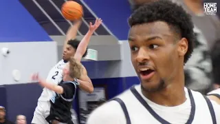 Bronny James & Isaiah Elohim TURN UP for Sierra Canyon vs Saugus