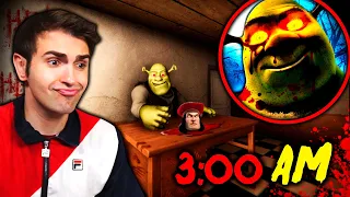 PASO 5 NOCHES en EL HOTEL de SHREK.exe a LAS 3:00 A.M! 🥵