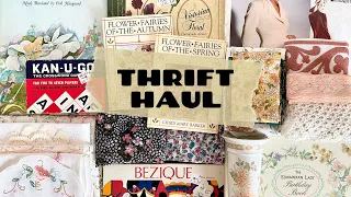 Thrift Store Haul | Junk Journal & Craft Supplies | Vintage Books 03