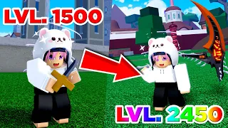 UPEI DO 1500 A 2450 USANDO APENAS ESPADA NO BLOX FRUITS