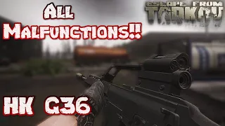 HK G36 All Malfunctions - Escape From Tarkov