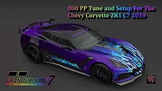 GT7 -The Best 800 PP Tune and Setup For The Corvette ZR1 C7 2019