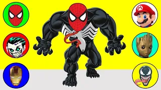 Wrong Heads Top Superheroes Spiderman Venom Iron Man Captain America Black Panther