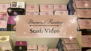 Diamond Painting Stash Video #roadto200subs #diamondpainting #diamondpaintingkit