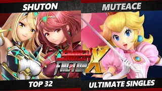 Smash Factor X - Shuton (Pyra Mythra) Vs. MuteAce (Peach) Smash Ultimate - SSBU