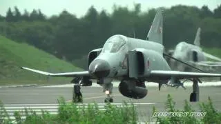 HD 爆近西滑走路!!! 航空自衛隊百里基地　F-4　ファントム