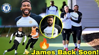 BIG BOOST!✅REECE JAMES “SURPRISE” RETURN!🔥Chelsea Brutal Training for Man City,Nkunku,Gusto,Colwill