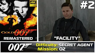 GoldenEye 007 XBLA (2007) 4K Walkthrough | Mission 2: Facility | Secret Agent Playthrough