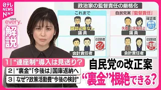 【解説】“裏金”根絶できるか…「政治資金規正法」自民党の改正案  焦点の「連座制」導入は？