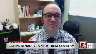 Fact check: NC lawmaker encourages treating COVID with Benadryl, milk