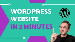 How to set up a WordPress website in 2 minutes  - Siteground tutorial