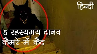 5 रहस्यमय दानव जो कैमरे में कैद हुए | 5 Mysterious Creatures caught on Camera (Hindi)