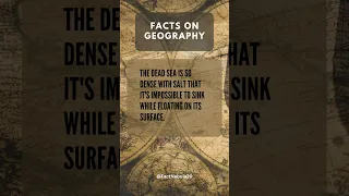 Dead Sea: So salty, you can't sink while floating! #subscribe #facts#geography #shorts @FactNebula20