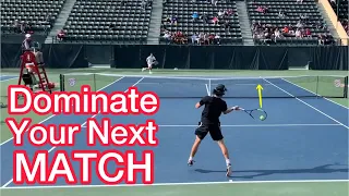 Dominate By Going To The Net More (Tennis Strategy Explained)