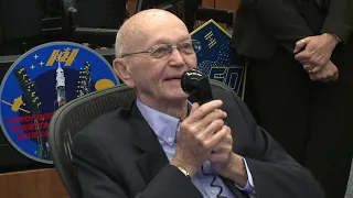 Apollo 11 Astronaut Michael Collins Speaks With Expedition 60 Crew July 24, 2019