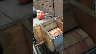 homemade motorized apple grinder