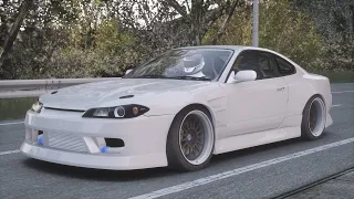 Silvia s15 Happogahara touge (eurobeat)