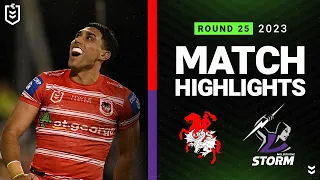 NRL 2023 | St George Illawarra Dragons v Melbourne Storm | Match Highlights