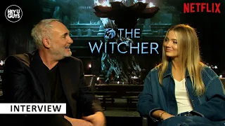 The Witcher Season 2 - Kim Bodnia & Freya Allan on their bond on set, the bigger world & Season 3