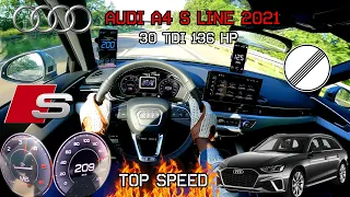 Audi A4 30 TDI 136HP | TOP SPEED AUTOBAHN DRIVE POV