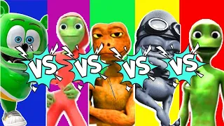 COLOR DANCE CHALLENGE DAME TU COSITA vs Patila vs FIFA Alien Green vs Crazy Frog vs Gummy Bear