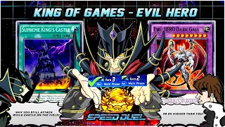 KING OF GAMES EVIL HERO! - This Is How Speed Duel Supposed To Be! [Duel Links]