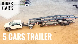 ДВУХЭТАЖНЫЙ ПРИЦЕП НА 5 МАШИН / Texas Pride 5 Cars Hauler/Обзор, Отличия от Трешки (3 cars hauler)