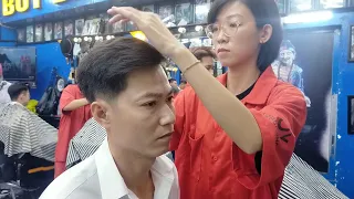 Vietnamese barber shop, professional men's haircut only 2 dollars