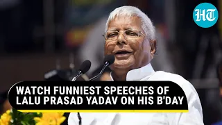 'Modi Modi...': Top Seven Funniest Speeches Of RJD Chief Lalu Prasad Yadav | Watch